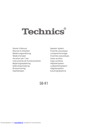 Technics SB-R1 Bedienungsanleitung