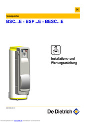 DE DIETRICH BSP 300 E Installations- Und Wartungsanleitung