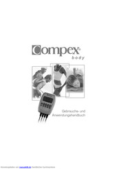 Compex body Gebrauchs- Und Anwendungshandbuch