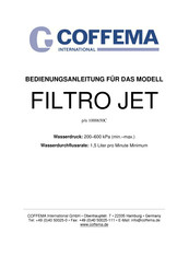 COFFEMA Filtro Jet 1000650C Bedienungsanleitung