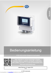 PCE Instruments PCE-KD3-WGH Bedienungsanleitung