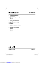EINHELL TC-WW 1000 Originalbetriebsanleitung