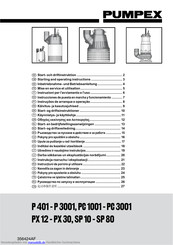 Pumpex P 1001 Inbetriebnahme- Und Betriebsanleitung