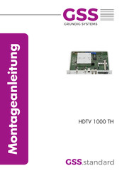 GSS.standard HDTV 1000 TH Montageanleitung