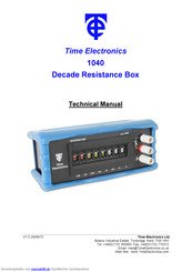 Time Electronics 1040 Technisches Handbuch