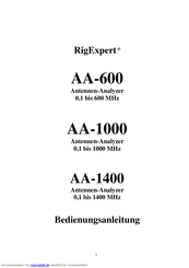RigExpert AA-1000 Bedienungsanleitung