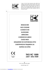 Team kalorik TKG RC 1000 Gebrauchsanleitung