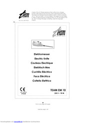 Team International TEAM EM 10 Gebrauchsanleitung