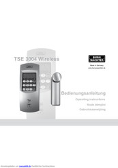 Burg Wächter TSE 3004 Wireless Bedienungsanleitung