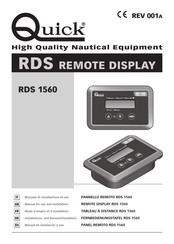 Quick RDS 1560 Benutzerhandbuch