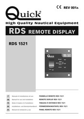 Quick RDS 1521 Benutzerhandbuch