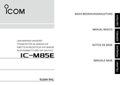 Icom IC-M85E Basis Bedienungsanleitung