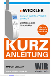 WIR elektronik eWICKLER Comfort eW920-F Kurzanleitung