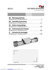 RK MonoLine R 80 Montageanleitung