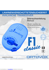 Ortovox F1 classic Gebrauchsanleitung