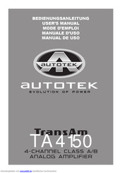 Autotek TransAm TA 4150 Bedienungsanleitung