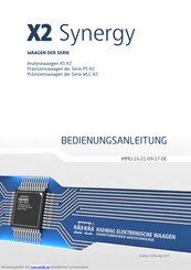 RADWAG WLC X2 Synergy Serie Bedienungsanleitung