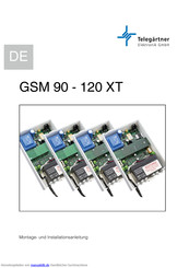 Telegärtner GSM 120 XT Montage-Und Installationsanleitung