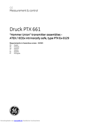 GE PTX 661 Bedienungsanleitung
