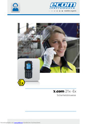Ecom Instruments X.com 21x -Ex Sicherheitshinweise