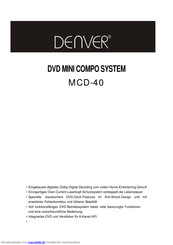 Denver MCD-40 Gebrauchsanleitung