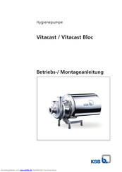 KSB Vitacast Bloc Betriebs-/Montageanleitung