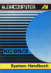 Kleincomputer KC 85/3 Systemhandbuch