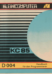Kleincomputer KC 85 Handbuch