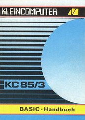 Kleincomputer KC 85/3 Handbuch