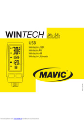 Mavic WINTECH USB Ultimate 2010 Bedienungsanleitung