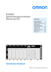 Omron SYSMAC CS1 serie Technisches Handbuch