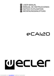 Ecler eCA120 Bedienungsanleitung