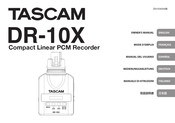 Tascam DR-10X Bedienungsanleitung