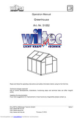 WilTec 51052 Bedienungsanleitung