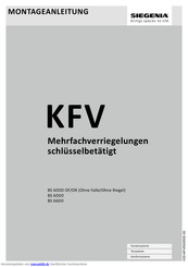 Siegenia KFV BS 6000 OF Montageanleitung