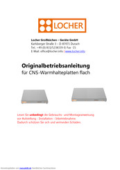 Locher 301830 Originalbetriebsanleitung