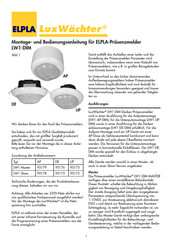 ELPLA LW1-DIM Montage- Und Bedienungsanleitung