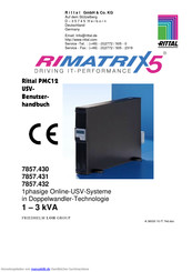 Rittal PMC12 1 kVA Benutzerhandbuch