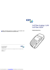 CCV Vx570ec Analog Inbetriebnahme