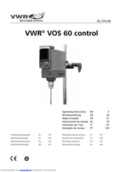 VWR VOS 60 control Betriebsanleitung