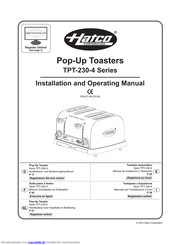 Hatco TPT-230-4 Series Installations- Und Bedienungshandbuch