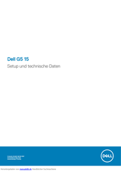 Dell G5 15  5587 Einrichtung Und Technische Daten