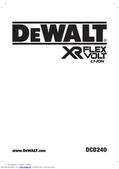 DeWALT DCD240 Betriebsanleitung