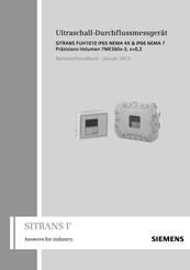 Siemens SITRANS FUH1010 IP65 NEMA 7 Benutzerhandbuch