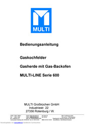 Multi MULTI-LINE PCT-63G Bedienungsanleitung