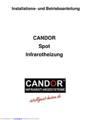 CANDOR PG/BI/Stone-Spot LQ Installation Und Betriebsanleitung