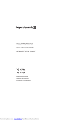 Beyerdynamic TG H74c Produktinformation