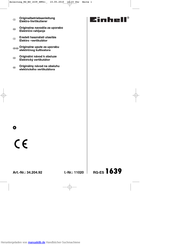 EINHELL RG-ES 1639 Originalbetriebsanleitung
