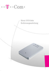 T-Mobile Sinus 1054 data Bedienungsanleitung