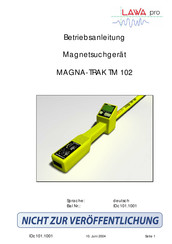 CST/BERGER MAGNA-TRAK 102 Betriebsanleitung